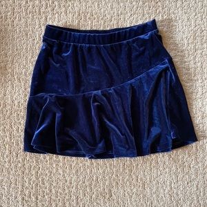 Euc Blue velvet skirt from Crewcuts! Size 14
